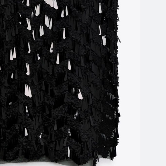 Zara black sequin skirt - Picture 7 of 7